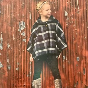 Girls Plaid Cape